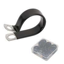 Braçadeira de cabo de aço revestida de vinil ACATMOON de 1 polegada, pacote com 20 Braçadeira de cabo de aço revestida de vinil ACATMOON de 1 polegada, pacote com 20