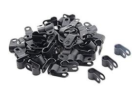 Braçadeira de cabo WOIWO, organizador de cabos de nylon tipo R, 3,2 mm, 100 unidades