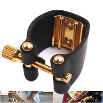 Braçadeira De Couro Ressonador Saxofonista Sax Tenor Música