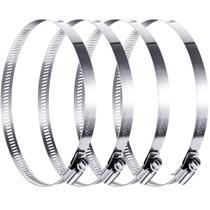 Braçadeira de mangueira Boao 304 em aço inoxidável ajustável 25 cm 4 peças Braçadeira de mangueira Boao 304 em aço inoxidável ajustável 25 cm 4 peças