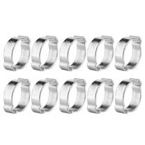 Braçadeira de mangueira Hapivida, ferro zincado, galvanizado 5-23 mm, 10 unidades