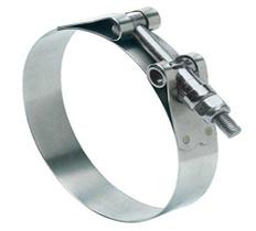 Braçadeira de mangueira Ideal Clamp Products Tridon 1,625-1,875 polegadas de prata