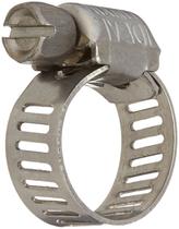 Braçadeira de mangueira Tridon Micro-Gear SAE 6 em aço inoxidável 8-22mm