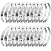 Braçadeira de mangueira Twdrer 304 de aço inoxidável 91 mm a 114 mm (pacote com 12)