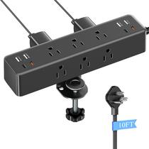 Braçadeira de Mesa ACOZVIN Power Strip 17 em 1 com Carga Rápida de 40W