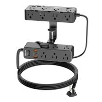 Braçadeira de mesa, régua de alimentação e protetor contra sobretensão DEPOW 17 tomadas