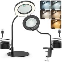 Braçadeira de suporte de luz LED JUBOR 10X 15X para lupa Braçadeira de suporte de luz LED JUBOR 10X 15X para lupa