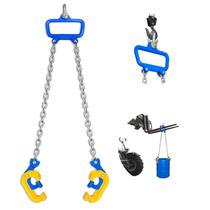 Braçadeira elevatória de tambor YATOINTO de 1 tonelada com correntes G80 de 30-55 galões