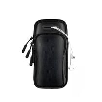 Braçadeira Esportiva para Corrida Caminhada Treino Impermeável com Alça Ajustável Cor:Preto Braçadeira Esportiva para Corrida Caminhada Treino Impermeável com Alça Ajustável Cor:Preto