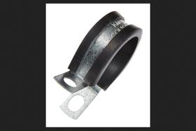 Braçadeira Jandorf Steel, pacote com 2, 2,5 cm, isolada em borracha