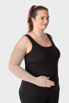 Braçadeira JUZO Classic Seamless, 20-30 mmHg, meio-polegar, com borda, Bege