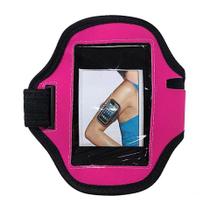 Braçadeira Rosa Suporte Celular Corrida Caminhada Academia Braço Armband Braçadeira Rosa Suporte Celular Corrida Caminhada Academia Braço Armband