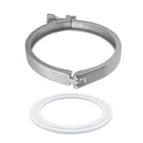 Braçadeira sanitária Tri Clamp Beduan 3 304 em aço inoxidável com porca de asa