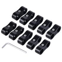Braçadeira separadora de mangueiras EVIL ENERGY 6AN Fuel Line Alumínio 4PCS