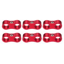 Braçadeira separadora de mangueiras HARFINGTON 6AN 14mm ID Fuel Line vermelha