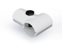 Braçadeira Simples Para Barra Montante 1 Polegada Cor Do Produto Epoxi:Branco Braçadeira Simples Para Barra Montante 1 Polegada Cor Do Produto Epoxi:Branco