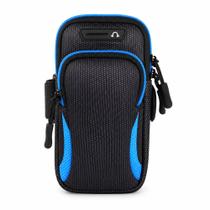 Braçadeira Suporte Braço Celular Treino Capa Esporte Azul