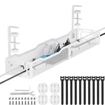 Braçadeira Under Desk Management Mzmaxy 25" Under Desk Metal White Braçadeira Under Desk Management Mzmaxy 25" Under Desk Metal White