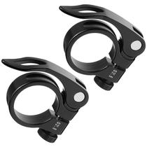 Braçadeiras de assento de bicicleta CUNCUI 31,8 mm de diâmetro interno, 2 peças (pretas)