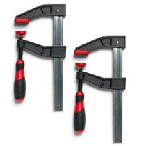 Braçadeiras de barra BUILDSOMETHING F-Style 6" ajustáveis, pacote com 2
