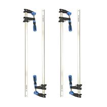 Braçadeiras de barra FASTORS Woodworking 91 cm 600 kg Force 4 Pack Blue