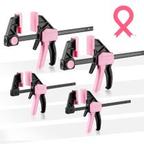 Braçadeiras de barra WORKPRO Mini para marcenaria, 4 peças, carga de 150 libras