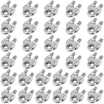 Braçadeiras de cabo de aço inoxidável FUNSUEI 32 PCS 1/4 de polegada M6