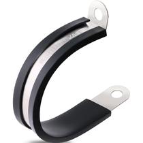 Braçadeiras de cabo OURU 304 de aço inoxidável revestidas com borracha 38 mm 50 unidades Braçadeiras de cabo OURU 304 de aço inoxidável revestidas com borracha 38 mm 50 unidades