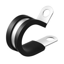 Braçadeiras de cabo TAVONUXT 304 de aço inoxidável revestidas com borracha 3/8