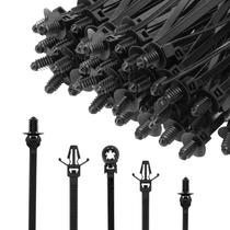 Braçadeiras de cabo XINGO 210PCS Universal Nylon Push Mount Braçadeiras de cabo XINGO 210PCS Universal Nylon Push Mount