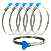 Braçadeiras de mangueira ajustáveis Saffire 91-114mm (6) para 10-11cm