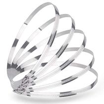 Braçadeiras de mangueira em aço inoxidável LOKMAN, pacote com 5 polegadas (235-254 mm) Braçadeiras de mangueira em aço inoxidável LOKMAN, pacote com 5 polegadas (235-254 mm)