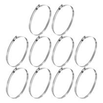 Braçadeiras de mangueira Kozelo em aço inoxidável 10 unidades ajustáveis 175-197 mm Braçadeiras de mangueira Kozelo em aço inoxidável 10 unidades ajustáveis 175-197 mm