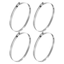 Braçadeiras de mangueira Kozelo em aço inoxidável 11,4-12,2 cm, pesadas, 4 unidades Braçadeiras de mangueira Kozelo em aço inoxidável 11,4-12,2 cm, pesadas, 4 unidades