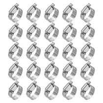 Braçadeiras de mangueira Kozelo em aço inoxidável 304 ajustáveis 21-38 mm 25 unidades Braçadeiras de mangueira Kozelo em aço inoxidável 304 ajustáveis 21-38 mm 25 unidades