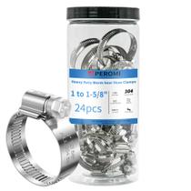 Braçadeiras de mangueira PEROMI 304 de aço inoxidável 25-40 mm (24 unidades)