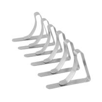 Braçadeiras de toalha de mesa em aço inoxidável Coghlan's, conjunto de 6
