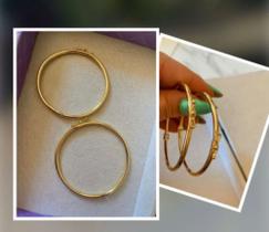 Braceleite dourado kit com dois