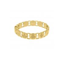Bracelete 10 Mandamentos - Banhado em Ouro 18k