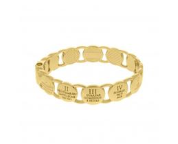 Bracelete 10 Mandamentos Dourado