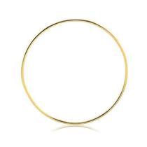 Bracelete 7 Cm Diametro Rigido Folheado A Ouro