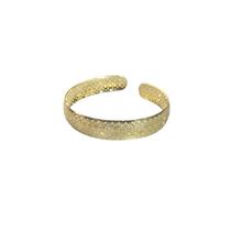 Bracelete Aberto Com Desenhos Quadriculados