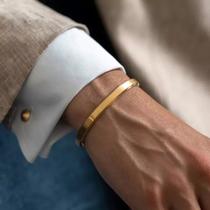 Bracelete aço inoxidável masculino pulseira masculina regulável/ presente para homem