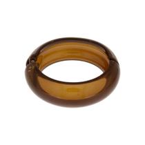 Bracelete Acrílico Café Translúcido com Fecho de Mola - Bijuteria Fina Contemporânea Bracelete Acrílico Café Translúcido com Fecho de Mola - Bijuteria Fina Contemporânea