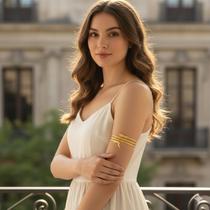 Bracelete Ajustavel De Cobra Espiral Superior Braço Pulseira