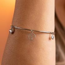 Bracelete Árvore da Vida em Aço Cirúrgico - Ajustável Bracelete Árvore da Vida em Aço Cirúrgico - Ajustável