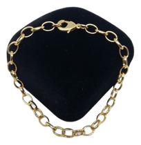 Bracelete Banhada a Ouro Feminino Tijolinho 4mm Bracelete Banhada a Ouro Feminino Tijolinho 4mm