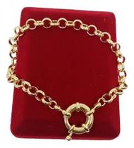 Bracelete Banhada a Ouro Portuguesa 5mm Banhada a Ouro