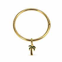Bracelete Berloque de Coqueiro - Banhado em Ouro 18k