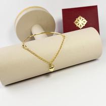 Bracelete Berloques Amendoa 2 Mm Em Ouro 19 Cm Dourado 6.5 Cm 19 Cm Bracelete Berloques Amendoa 2 Mm Em Ouro 19 Cm Dourado 6.5 Cm 19 Cm